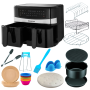 Taurus - Digital Dual Basket Air Fryer 9L With Accessories