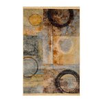 Modern Earth Tone Geometric Printed Rug – CPR2222