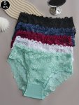 5PCS Lace Scallop Trim Panties Elegant & Comfy Sexy Intimates Panties Women's Lingerie & Underwear