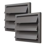 Industrial Commercial Louvre Gravity Fan Ventilation Shutters 150 To 160MM