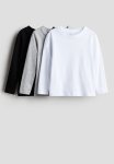 3-PACK Long-sleeved T-shirts - Multi