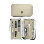 Demo - Kellermann Manicure Set Ostrich Beige Fashion Material 7412 Pn