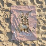 Swimming bath Towel Bunny Flower Crown