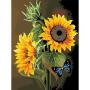 5D Diy Diamond Painting By Numbers - Sunny Flowers