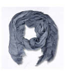 Overdyed Raw-edge Scarf - Indigo Free