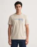 Calvin Klein 30S Whole Graphic Beige T-Shirt - XXL Brown