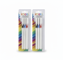 Khoki Fineliner Pens Set - 0.4MM Red Blue Black For Drawing & - 2 Pack