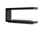 Canto Wallart Flueless Gas Fireplace Black - Black / 1500MM