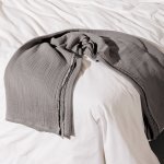 Cotton Throw Mid Grey