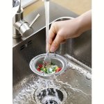 Stainless Steel Kitchen Sink Strainer - 1PC Durable Mesh Drain Basket For Efficient Waste Disposal