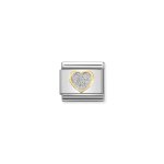 Composable Classic Link Glitter Heart