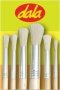 Dala Series 504 Hog Bristle Brush Stubby Set Pack Of 6 Includes NO.1 2 4 8 10 12