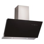 Falco 90CM 45 Deg Black Glass Extractor FAL-90-30BG