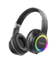 Foldable Wireless Over-ear Headphones With Rgb Lights Bluetooth Headphones