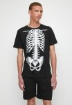 Skeletal Sleepwear Set - Black