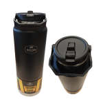 Bison Belly Flask With Screw-lid + Handle 2.5L Black