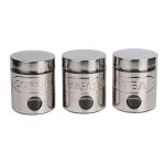 3 Piece Canister Set - Coffee Tea And Sugar