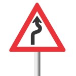 Winding Road Right Left Road Sign W208