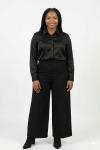 Straight Leg Trousers - 40 Black