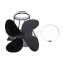 Four Blade Black Pipe Fan Magnetic Self Generated Electricity