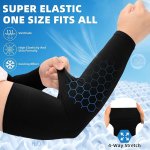 4 Pairs Of Ultra-breathable Cooling Sleeves For - Stay Cool And Protected In Summer With Moisture-wicking Polyamide Fabric Machi