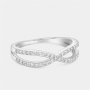 Sterling Silver Cubic Zirconia Infinity Promise Ring
