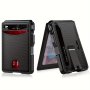 1pc Ultra-thin Faux Leather Slot Credit Card Holder With Money Clip RFID Blocking Two-fold Wallet
