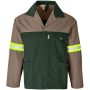 Site Premium Two-tone Polycotton Jacket Reflective Arms Back Yellow Tape