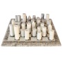 Gambit Beige & White Marble Chess Set 30X30CM