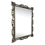 Izzi Mirror - Large Pewter Silver