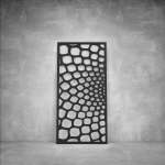 Laser Cut Screen - Design 094 - 2000 X 1000 X 20 Matt Black Outdoor