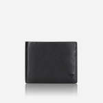 Brando Leather Flip Over Wallet Black - Ys Travel Bags