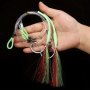 1PC Hand Tied Strong Hapuka Groper Cod Rig Deep Sea Flasher Sabiki Rig With 12/0 Tuna Circle Hook Luminous Saltwater Fishing Tackle