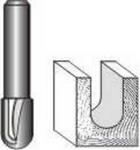 PRO-TECH Round Nose Veining Bit One Flute 1 4' X 5 16' 1 4' Shank
