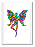 Decor Print Chromatic Fairy - White Framed A3