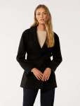 Adele Wrap Coat - 16 Black