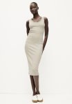 Ribbed Jersey Dress - Light Beige
