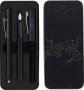 Faber-Castell Grip 2011 Fountain & Ballpoint Pen Set - M Black - Blue Ink