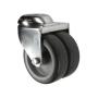 Swivel Bolt Hole 50MMTWIN Rubber Tyre