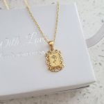 Inara Gold Rose Flower Necklace Size 10X17MM 45CM Chain