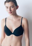 2 Pack Cotton Push-up Bras - Black & White