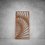 Wall Art D085 - 2900 X 1400 X 20 Indoor Matt Gold Warm White