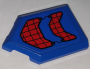 Parts Tile Modified 2 X 3 Pentagonal With Black Webbing On Blue Background Pattern Sticker - Set 76151 22385PB204
