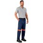 Cast Premium 100% Cotton Denim Pants - Reflective Legs - Orange Tape - Blue / 52