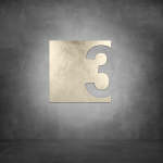 House Number D13 - 800 X 800 Matt White Cool White