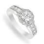 Chet Sterling Silver Channel Set Cubic Zirconia Dress Ring