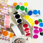 500PCS 2.54CM Vibrant Dot Labels - Ideal For Gifts Party Favors & Business Packaging Customizable Blank Stickers For Organizing