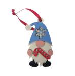 Gnome Wooden 9.5CM - Holding Candy Cane