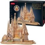 CubicFun Sagrada Familia 3D Puzzle 696 Pieces - With LED Light