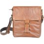 King Kong Leather Ipad Messenger Leather Bag Pecan